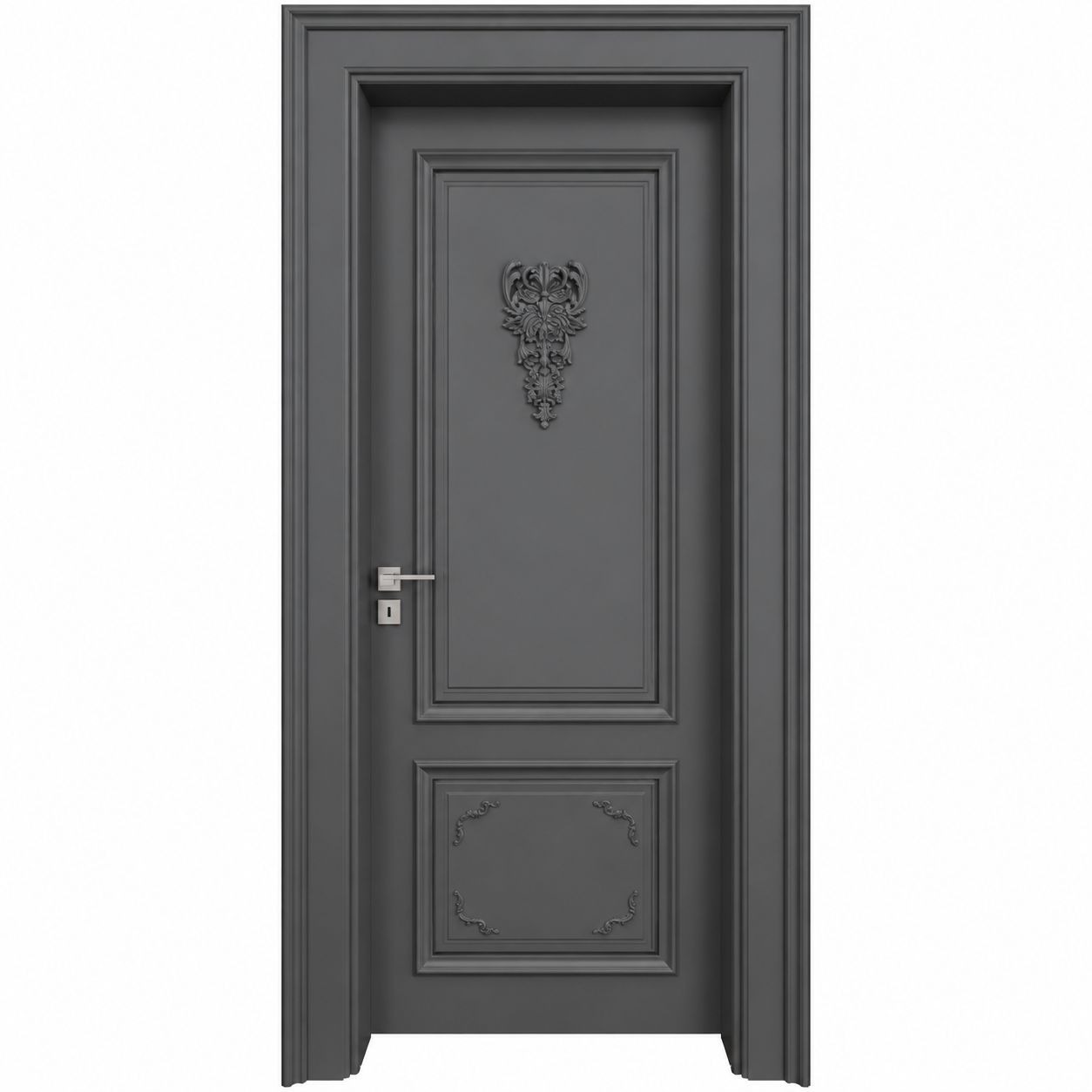 BY-5017V Porte intérieure Laqué Vitrée